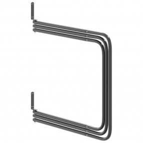 Saddle Pad Rack Black Powder-coated iron Large Wall mou...