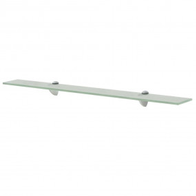 Floating Shelf Frosted Tough Glass, Zinc Alloy