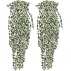 Fake Plant Set of 2 Decorative Inlays Artificial Ivy Pl...