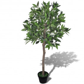 Artificial Plant Green, Brown, Black Polyester, Wood, P...