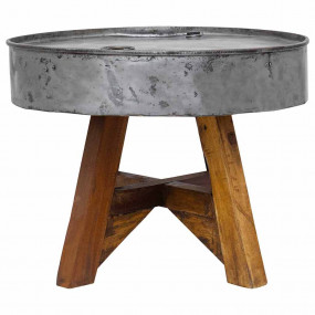 Coffee Table Silver and brown