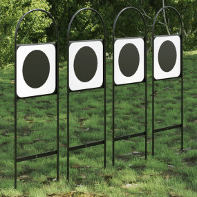 Dressage Marker Black and White Steel 8.9 x 27.4 in Dur...