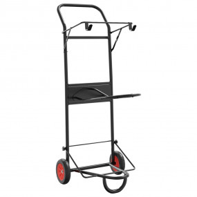 Saddle Trolley Black Steel Compact Collapsible Saddle T...