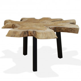 Coffee Table Natural Teak Genuine Teak 31.5 x 27.6 x 15...
