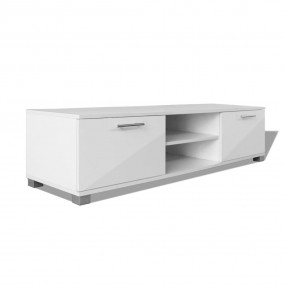 TV Stand High-gloss white Engineered wood, MDF 47.2x15....