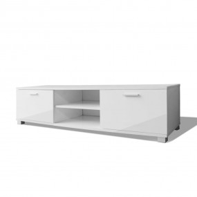 TV Stand High-gloss white Engineered wood, MDF Medium T...