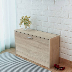 Shoe Rack Oak MDF and Engineered Wood Medium Shoe Rack
