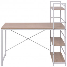 Desk Oak Engineered wood with melamine coating, Metal L...