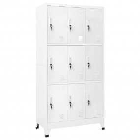 Locker Cabinet Gray Steel 35.4x17.7x70.9 in Locker Cabi...