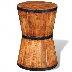 Stool Variations of Brown Rough mango wood Medium