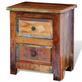 Bedside Cabinet Multicolor Reclaimed solid wood Bedside...