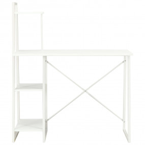Desk White Engineered wood, Powder-coated steel Medium