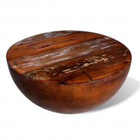 Coffee Table Multi-color wood Solid reclaimed wood Smal...