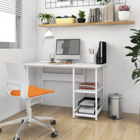 Computer Desk White MDF, powder-coated metal Medium Dur...
