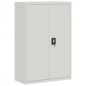 Filing Cabinet Grey Steel Large Height-Adjustable Shelv...