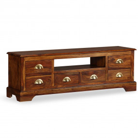 TV Cabinet Brown Solid Sheesham wood Large TV Cabinet