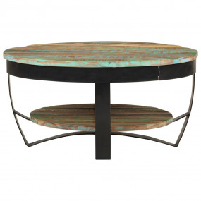 Coffee Table Multicolor Solid reclaimed wood Medium Ind...