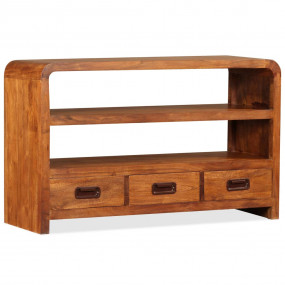 TV Cabinet Brown Solid Acacia Wood with Sheesham Finish