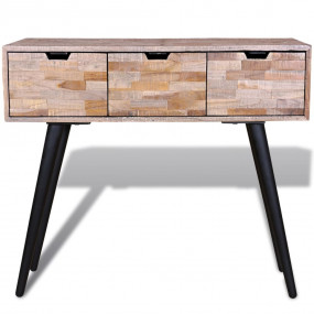 Table Different shades of teak and black