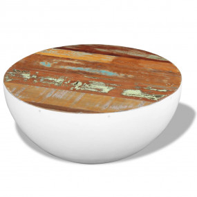Coffee Table Multicolor Solid reclaimed wood, Steel Med...