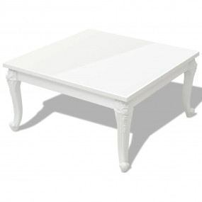 High Gloss Coffee Table High gloss white MDF and Plasti...