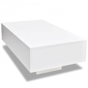 Coffee Table High Gloss White MDF with a high gloss fin...