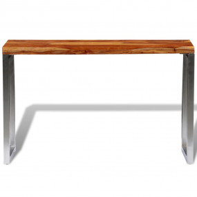 Console Table Brown Solid wood Medium Durable Console T...