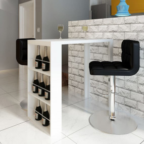 Kitchen Table High Gloss White MDF Standard Bar Table