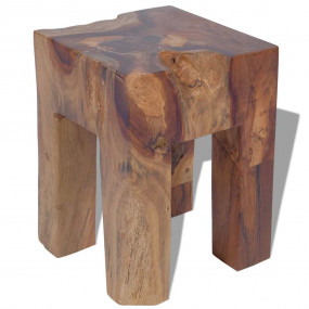 Stool Brown Solid teak wood Classic/Traditional Stool S...
