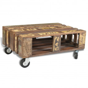 Coffee Table Multicolor Reclaimed wood Medium Coffee Ta...