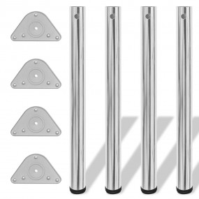 Table Leg Set of 4 Chrome Iron Standard size Adjustable...