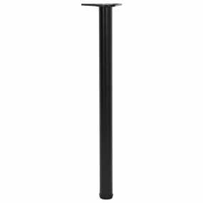 Table Leg Set of 4 Black Iron Medium Adjustable Feet