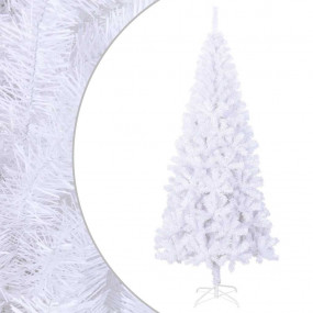 Artificial Christmas Tree White PVC, Steel 94.5 in