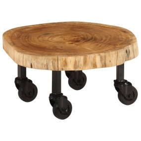 Coffee Table Brown Solid acacia wood, steel, plastic 23...