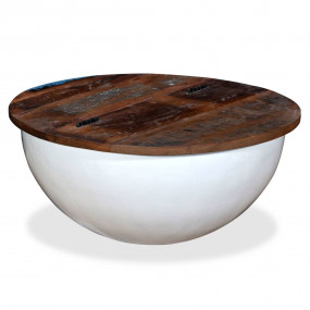 Coffee Table White, Multicolor, Brown