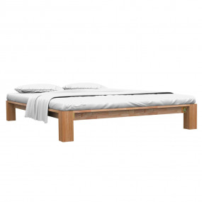 Bed Frame Lacquered Oak Solid Oak Wood Double Durable B...
