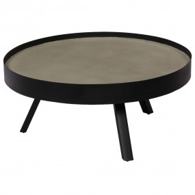 Coffee Table Concrete grey, black Concrete, powder-coat...