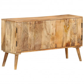 Sideboard Bleached White with Natural Mango Wood Grain