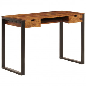 Desk Sheesham wood brown, black Sheesham wood and powde...