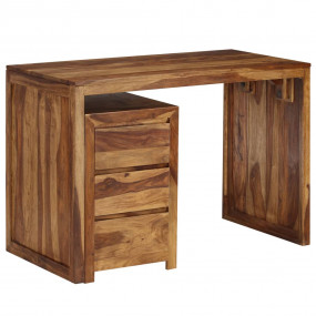 Writing Table Natural Sheesham Solid Sheesham wood Medi...