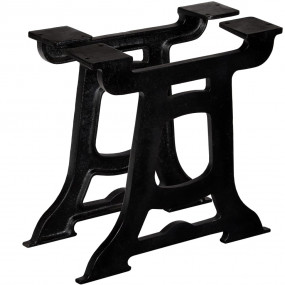 Coffee Table Leg Set of 2 Black Solid cast iron Medium
