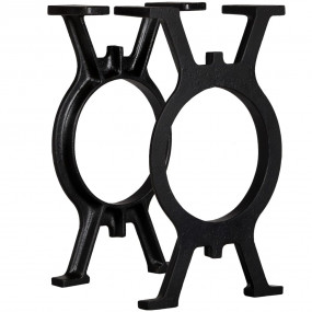 Bench Leg Set of 2 Black Cast Iron Medium Durable Bench...