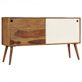 Sideboard Brown and White Solid Sheesham Wood 46.5x11.8...