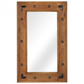 Mirror Brown Solid Acacia wood Medium Decorative Inlays...