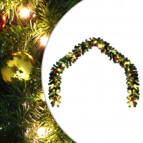 Garland Green, Gold, Red PVC Extra Long Decorative Inla...