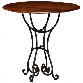 Dining Table Honey Solid Acacia Wood Decorative Inlays