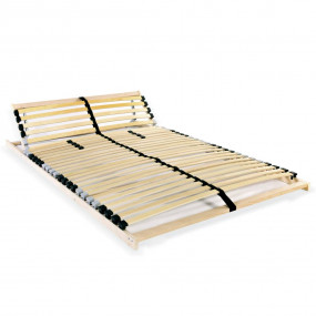 Bed Slatted Base Natural wood Solid beech wood frame, B...