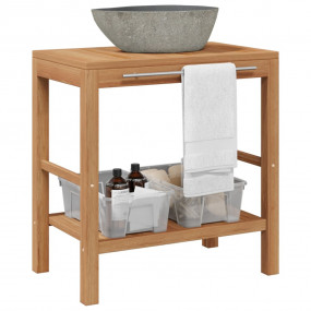 Vanity Cabinet Warm Teak Solid teak wood Standard Bathr...