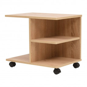 Rolling Shelf Oak Engineered wood with melamine finish ...