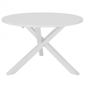 Dining Table White Solid rubber wood, MDF